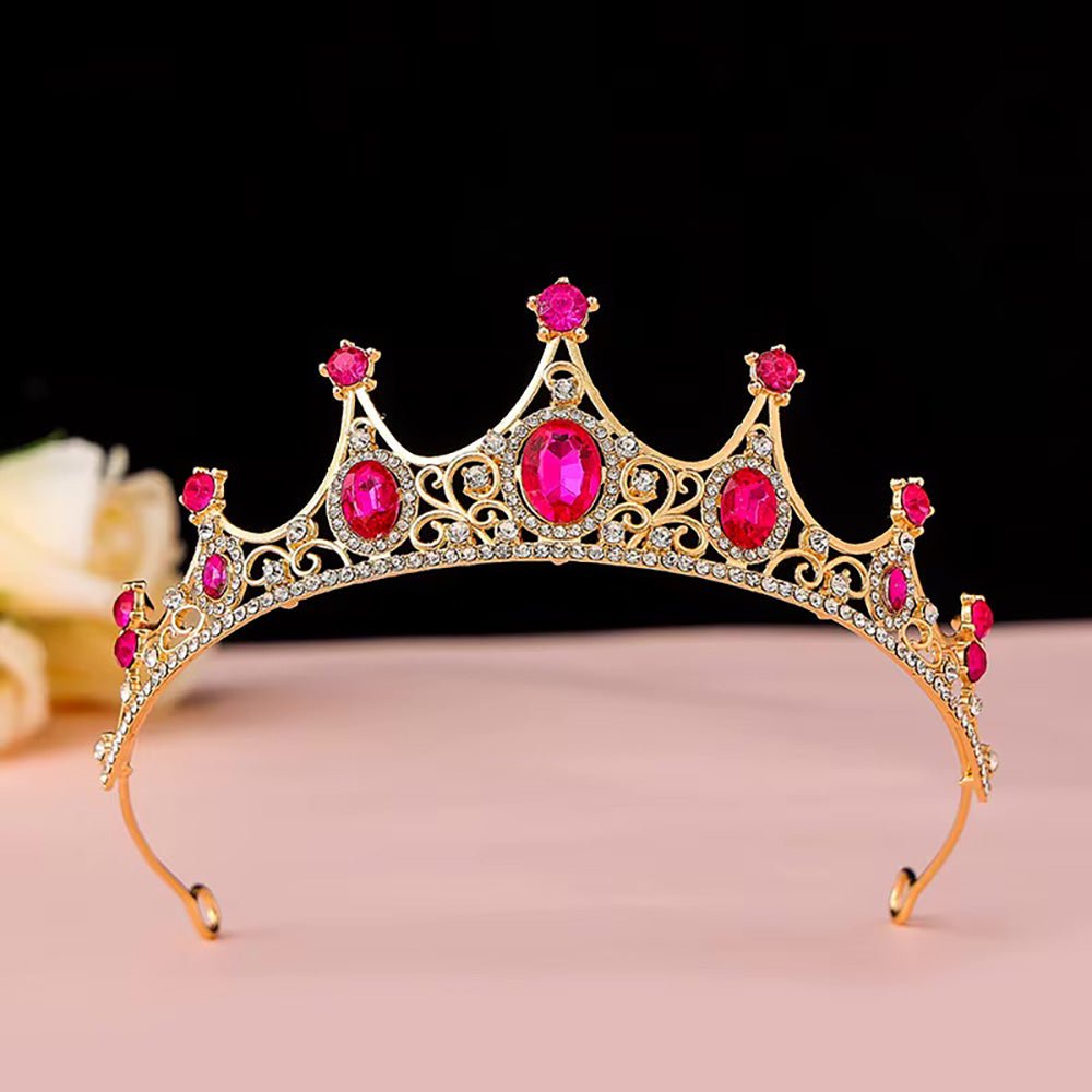 Princeses tiāra koši rozā - Bazilio