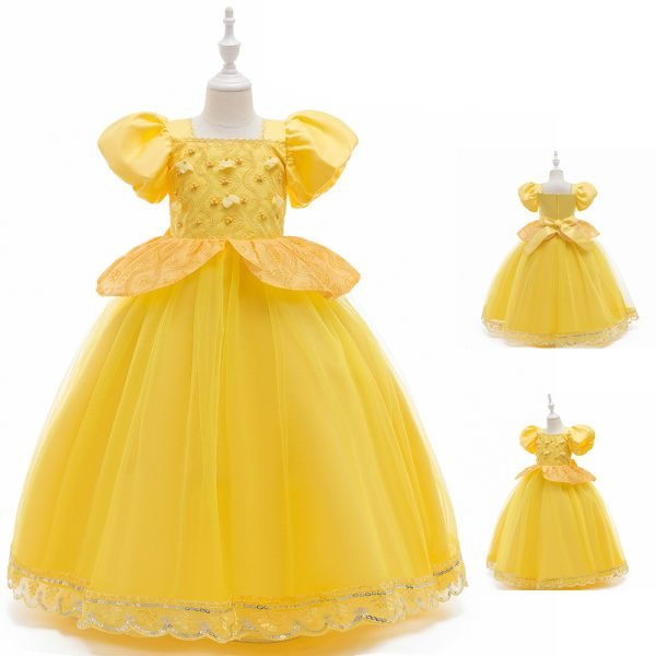 GARA PRINCESES BELLAS KLEITA DZELTENA - Bazilio