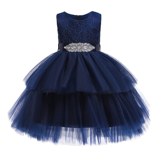 Kupla bērnu kleita Stella zila - Bazilio
