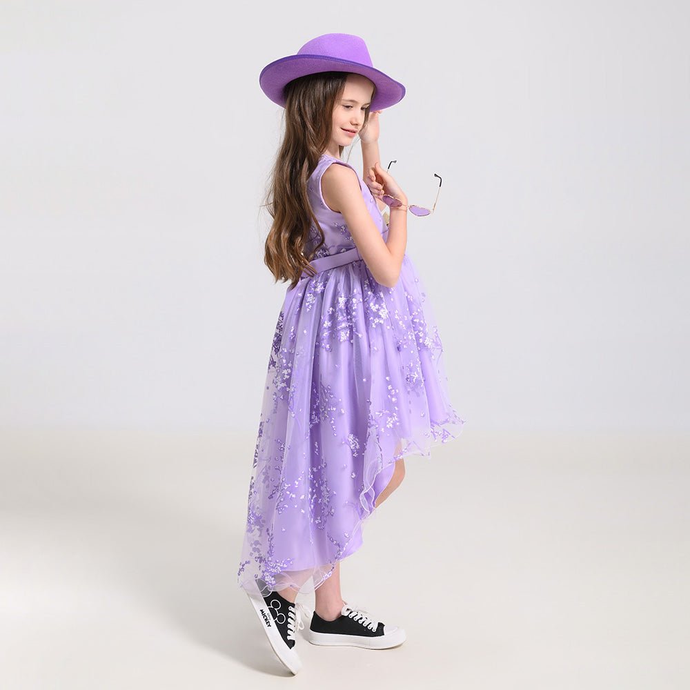 Bērnudārza izlaiduma kleita violeta - Bazilio