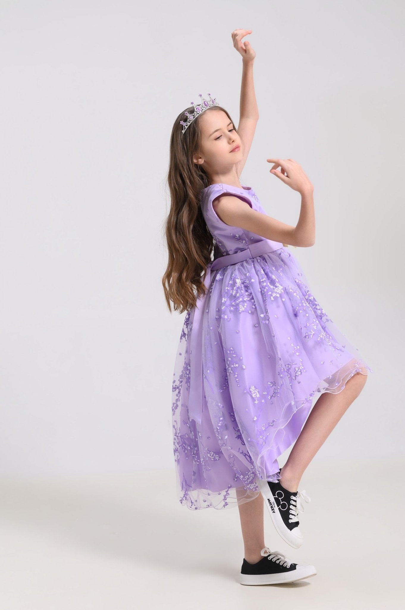 Bērnudārza izlaiduma kleita violeta - Bazilio