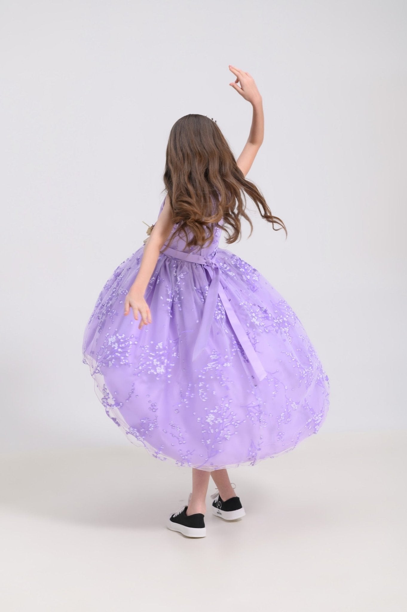 Bērnudārza izlaiduma kleita violeta - Bazilio