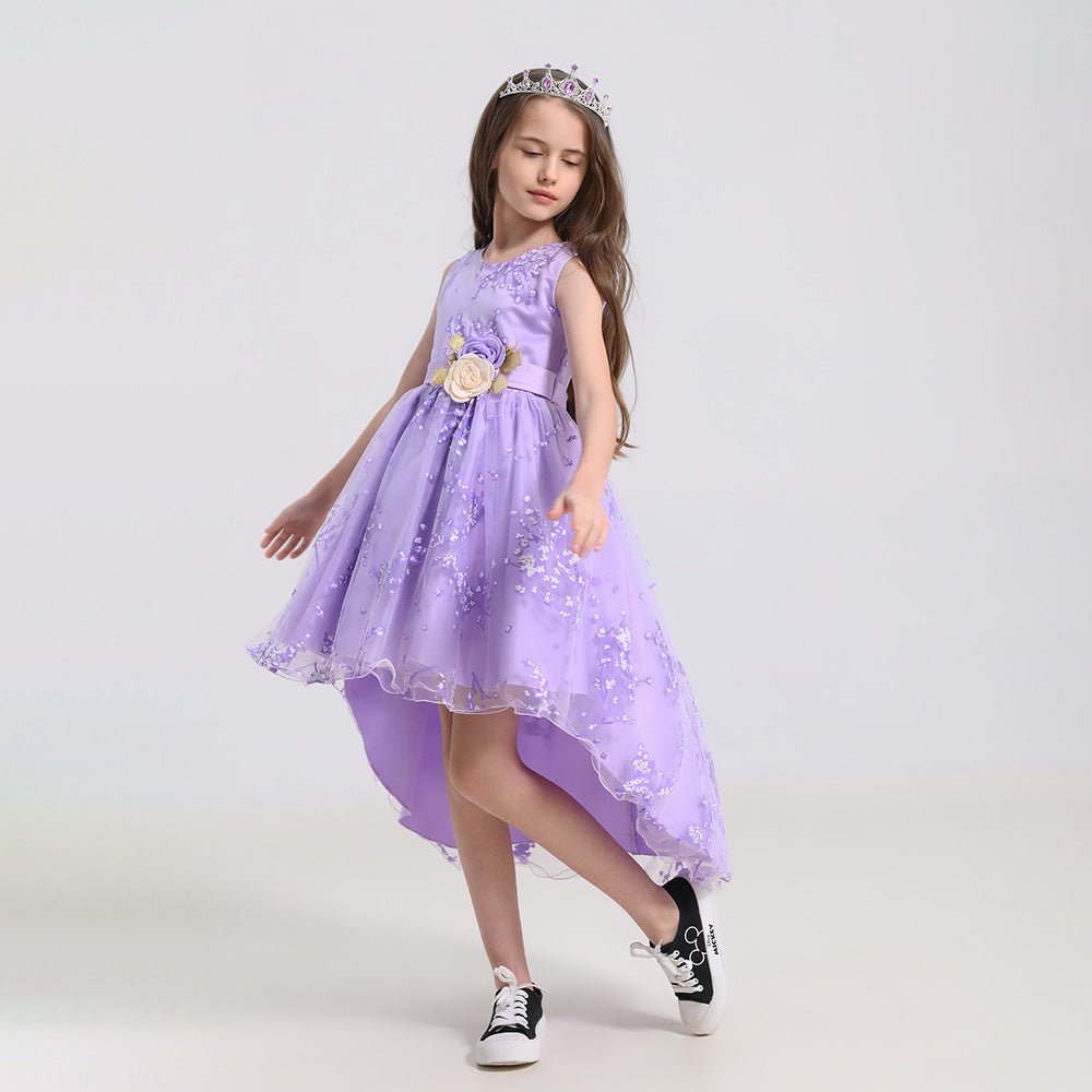 Bērnudārza izlaiduma kleita violeta - Bazilio