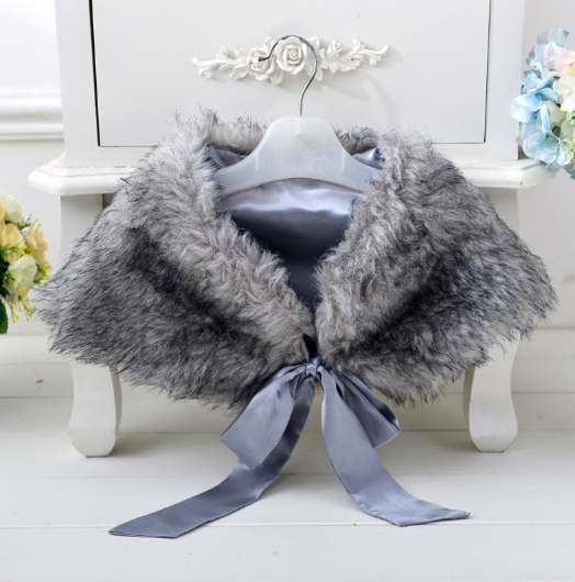 Bolero apmentis meitenei, pelēks, svētkiem