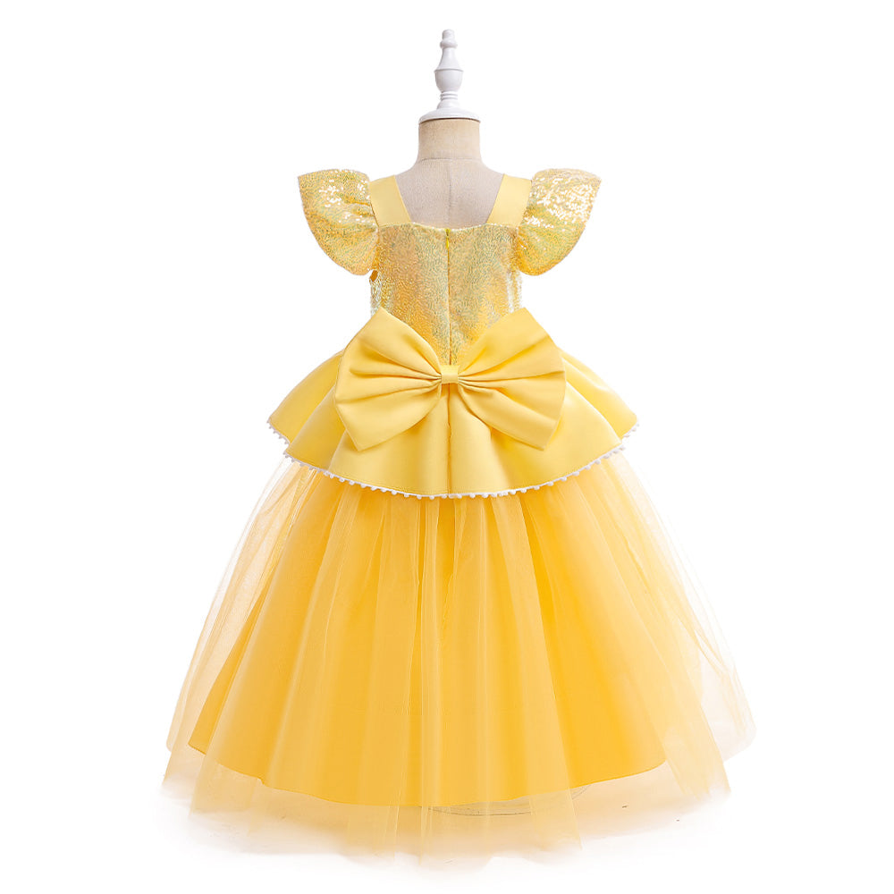 Dzeltena princeses Bellas kleita