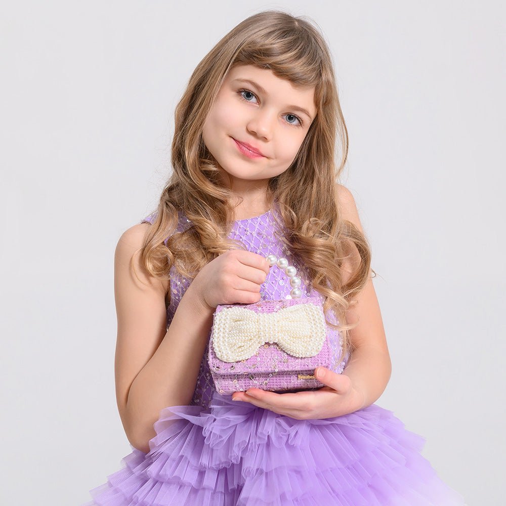 Grezna svētku kleita meitenei violeta - Bazilio