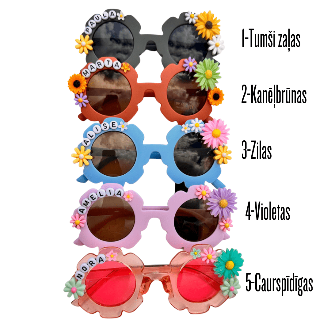 Personalizētas bērnu saulesbrilles 3 - 10 gadiem - Bazilio