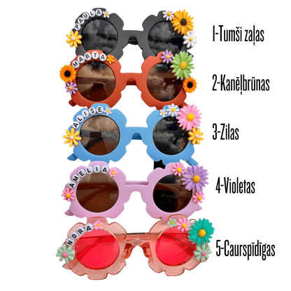 Personalizētas bērnu saulesbrilles 3 - 10 gadiem - Bazilio