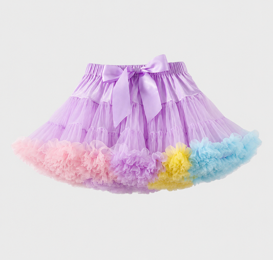 Kupli svārki meitenēm violetā krāsā